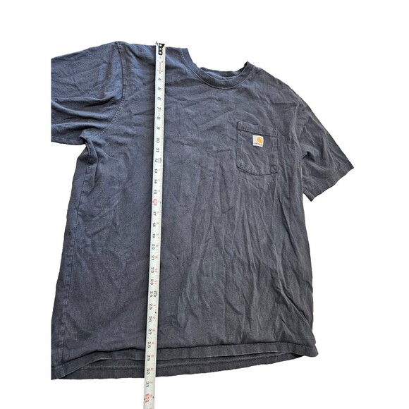 Carhartt Men's Pocket T-Shirt Crew Neck Short Sleeve Original Fit Gray Size XL - Picture 2 of 8